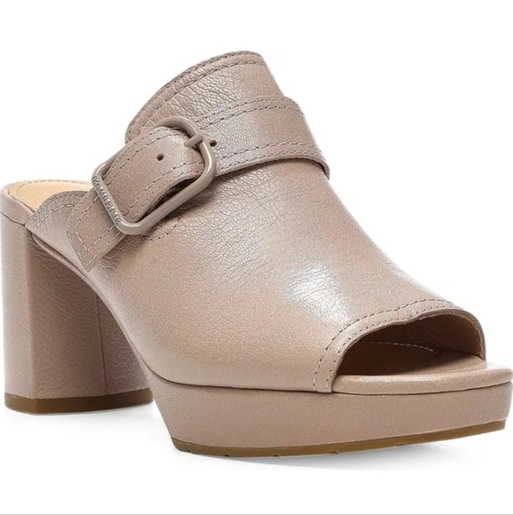 Donald J. Pliner Shoes - Donald J. Piner Gramercy Open Toe Platform Mule Mushroom -8.5